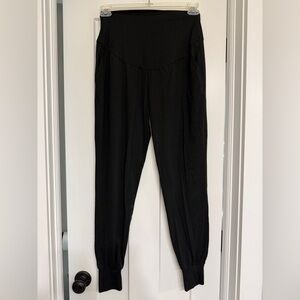 Women's Black maternity joggers size small straight